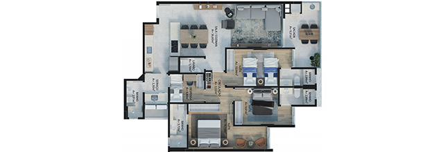 apartamento na planta em Florianópolis